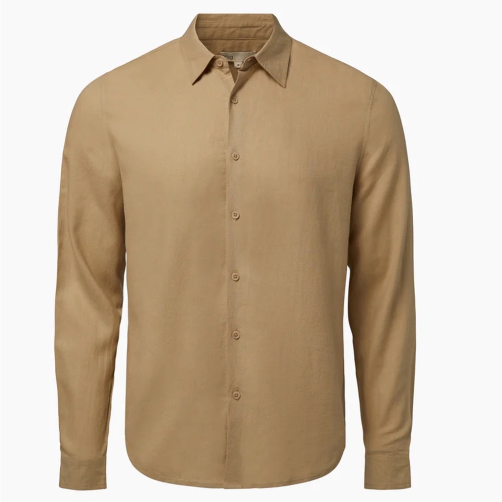 NEW Onia Standard Long Sleeve Linen Shirt